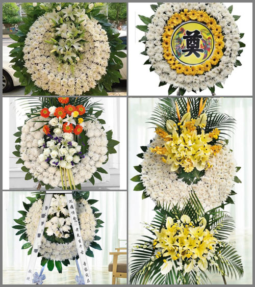 山西长治武乡县丰州镇姜村村花圈速递